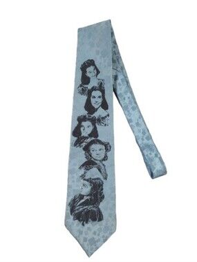 VTG Gone With The Wind By Anerican Film Classics Blue Tie 100% Imported Silk